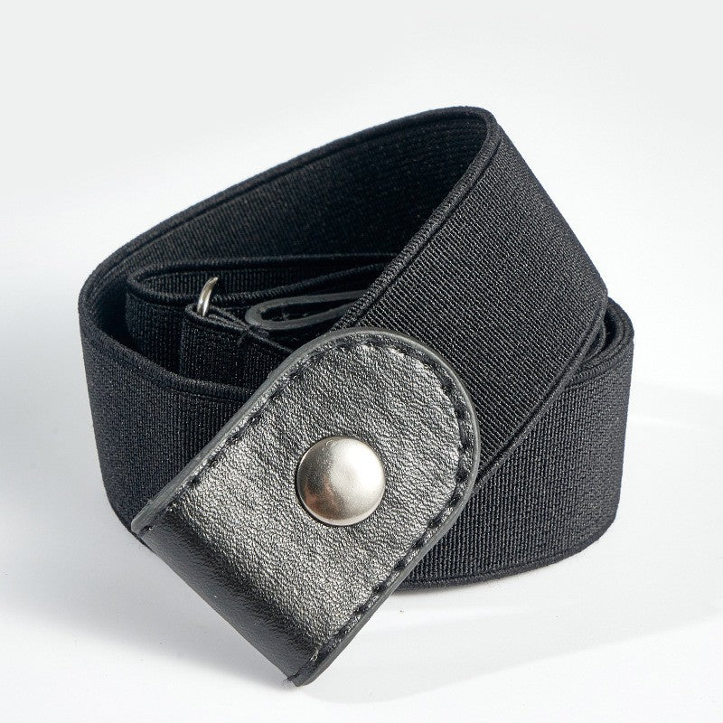 Adjustable Stretch Elastic Waist Band Belts Buckle-Free