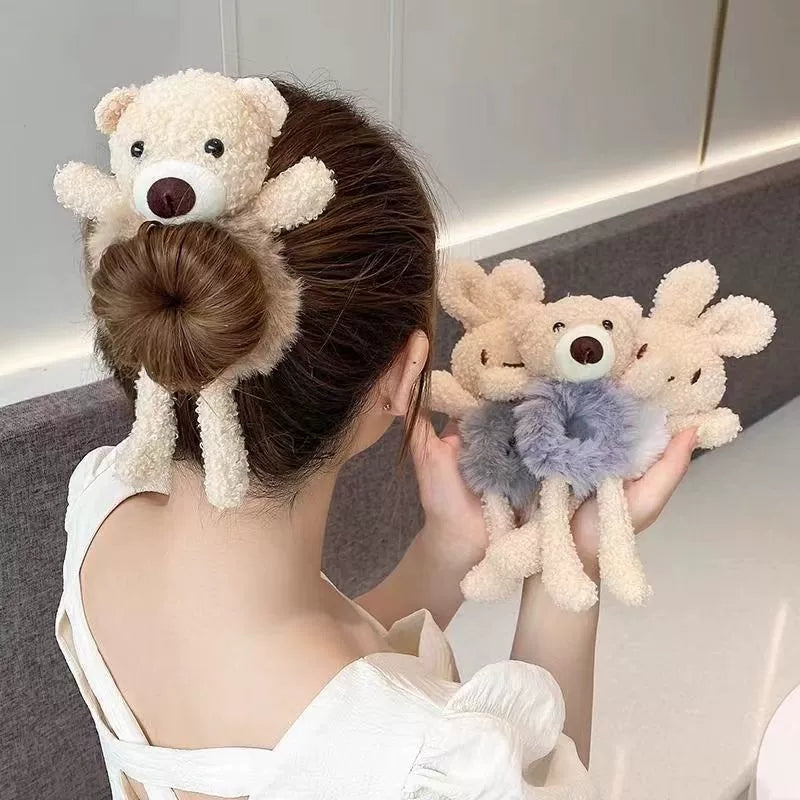 Cute Teddy Bear Hair Clutcher