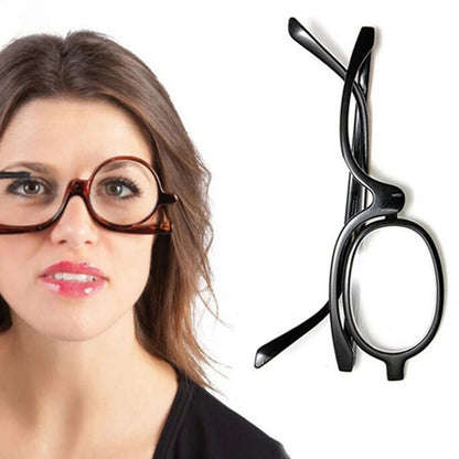 Magnifying Makeup Glasses Rotating Lens