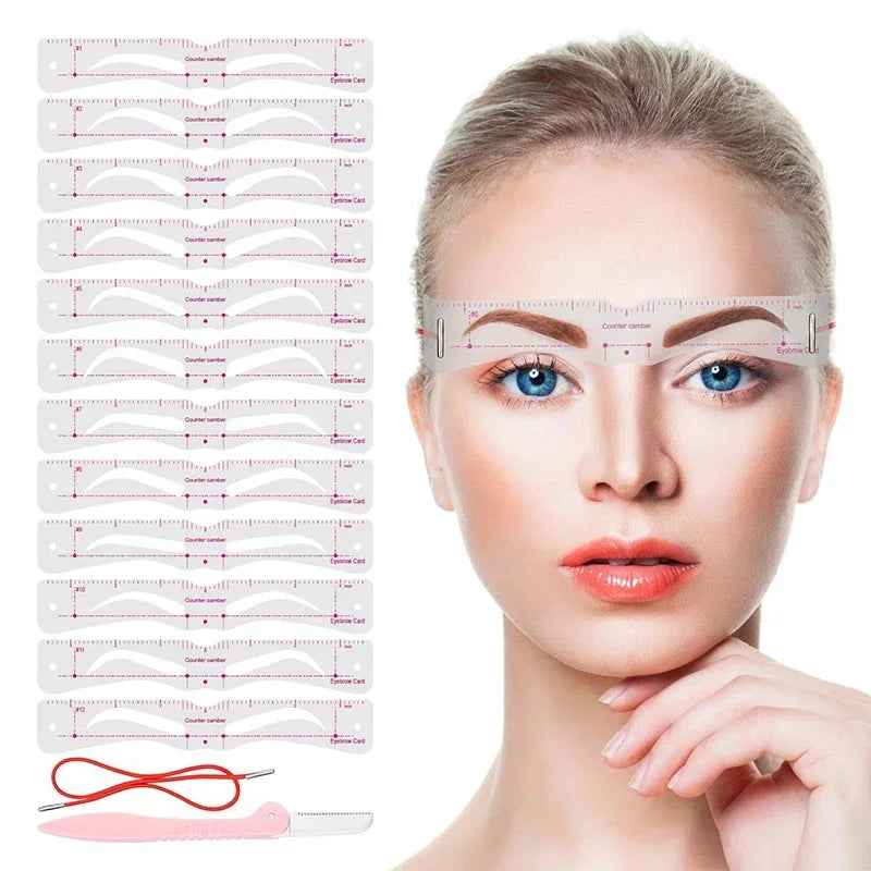 Perfect Eyebrow Shaping Stencil Kit