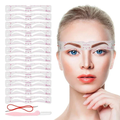 Perfect Eyebrow Shaping Stencil Kit