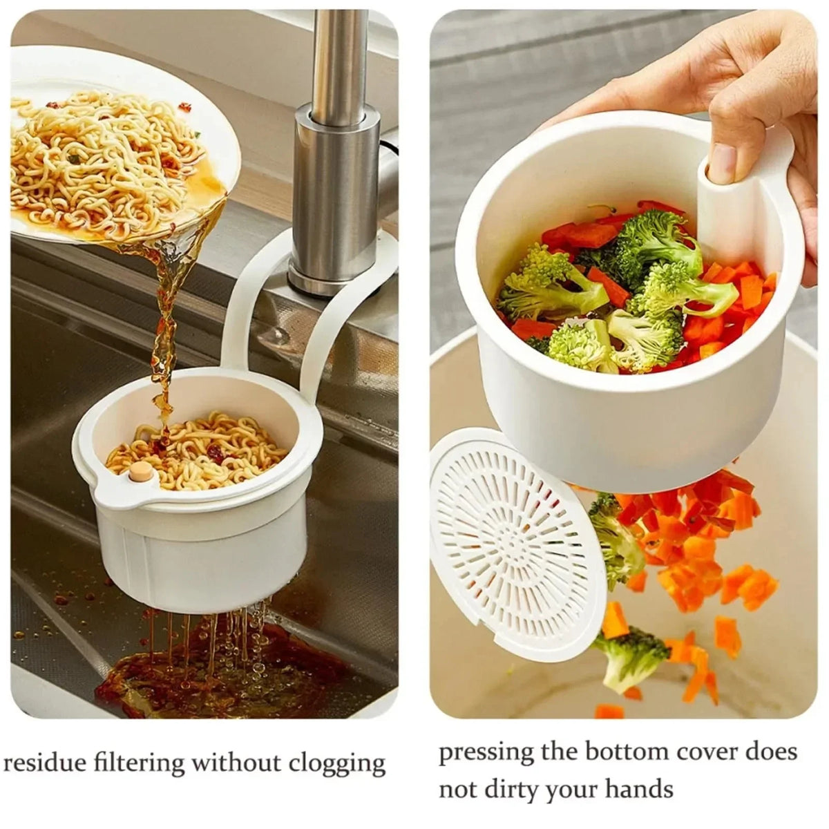Tap Mounted Kitchen Sink Strainer Basket