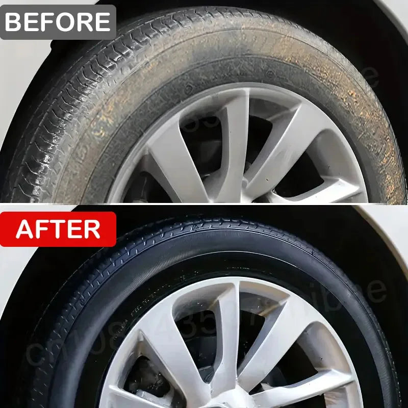 Black Tire Shine Polishing Wax