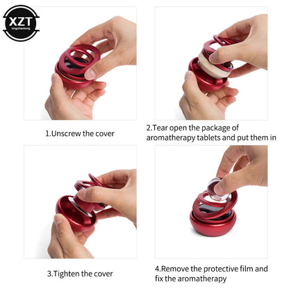 Magnetic Levitation Rotating Car Air Freshener