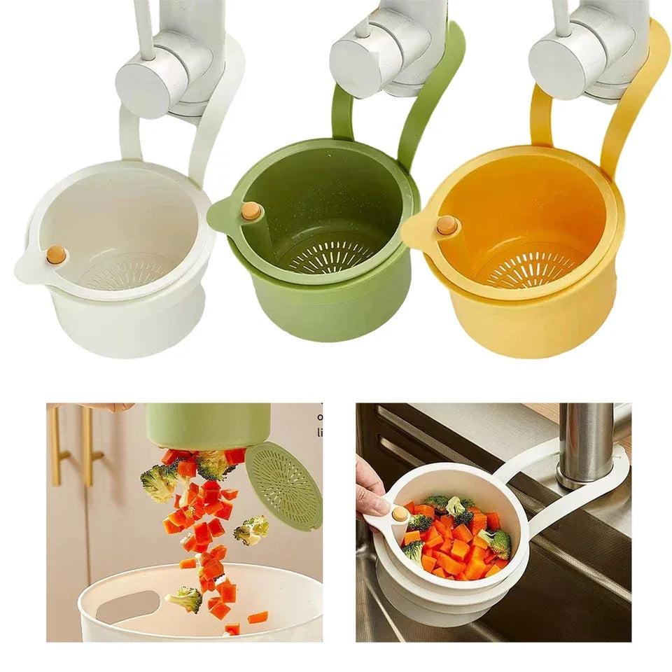 Tap Mounted Kitchen Sink Strainer Basket
