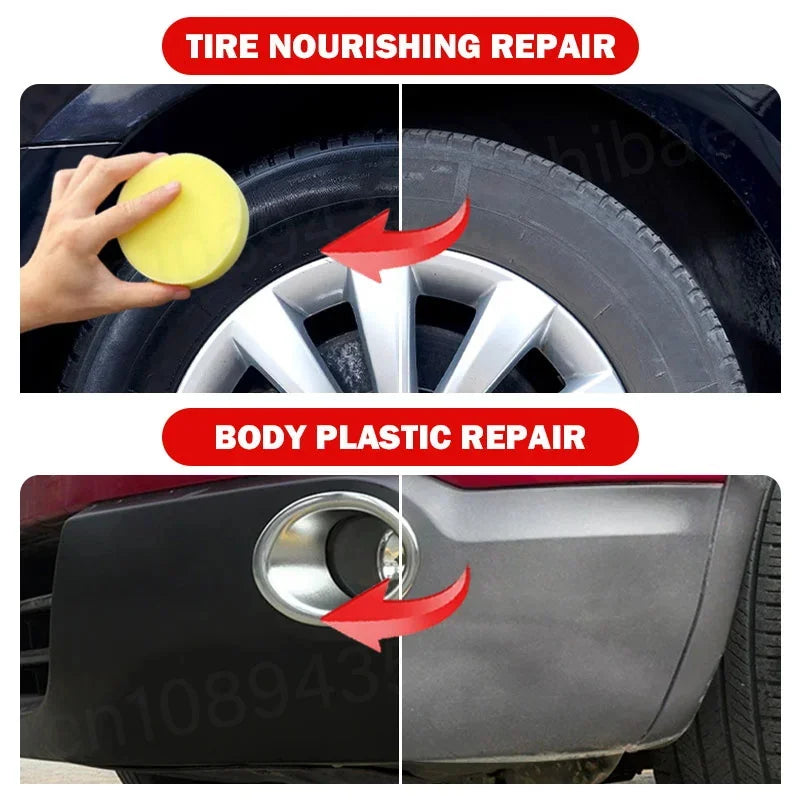 Black Tire Shine Polishing Wax