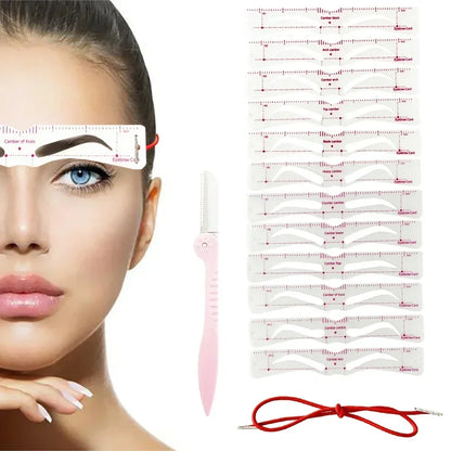 Perfect Eyebrow Shaping Stencil Kit