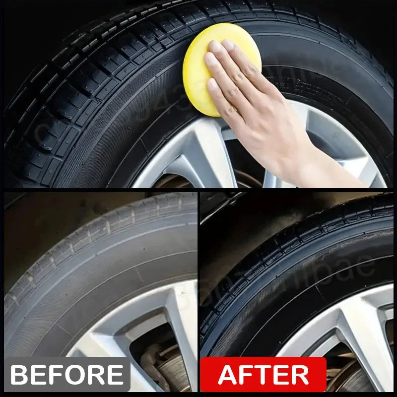 Black Tire Shine Polishing Wax