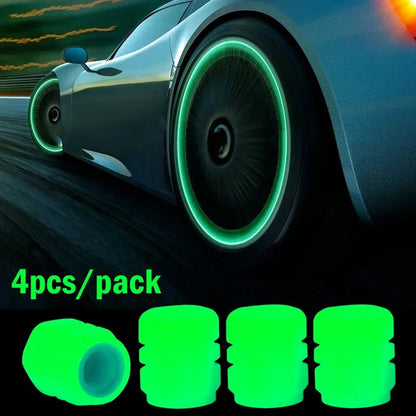 Night Glow Tire Valve Caps
