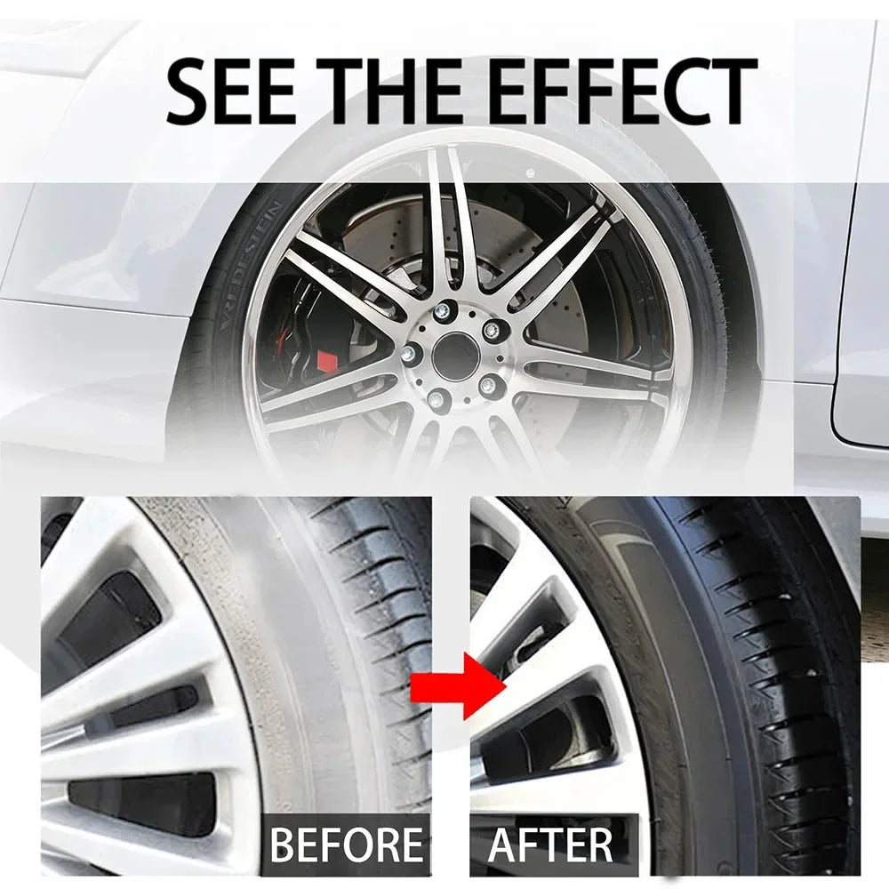 Black Tire Shine Polishing Wax