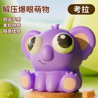 Stress Relief Hand Fidget Eye Poping Funny Cartoon Animals