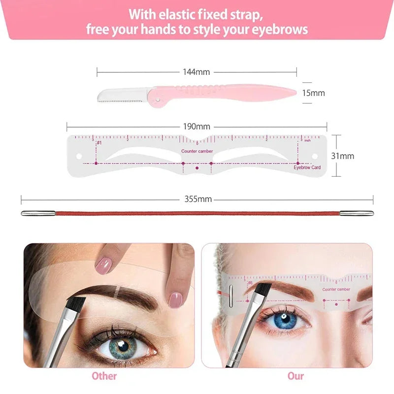 Perfect Eyebrow Shaping Stencil Kit