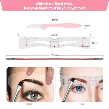 Perfect Eyebrow Shaping Stencil Kit