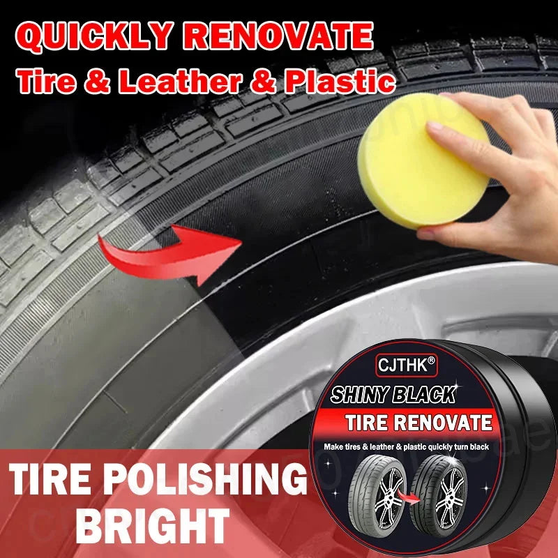 Black Tire Shine Polishing Wax