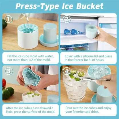Quick Portable Ice Cube Maker Cup