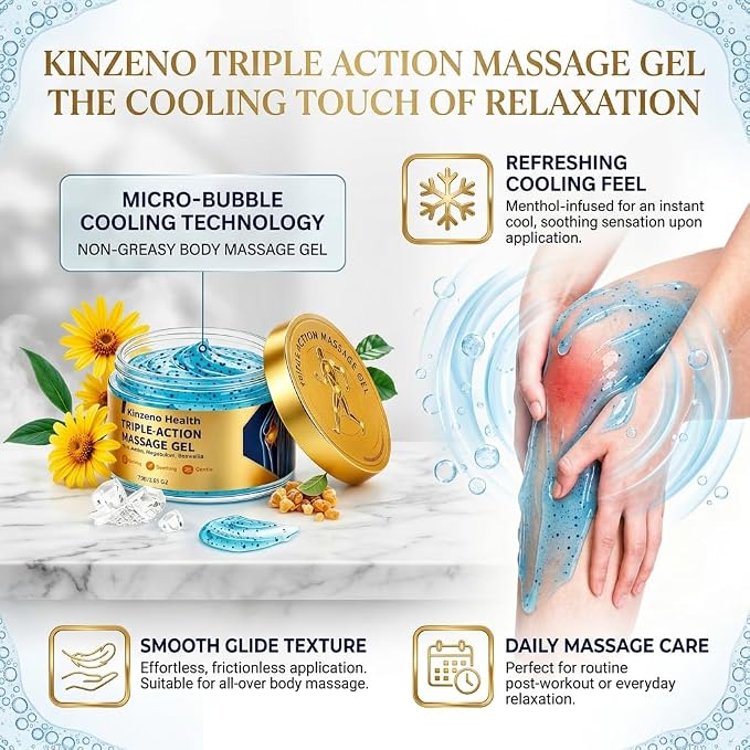 Triple Action Gel  Massage The Pain Away Easily