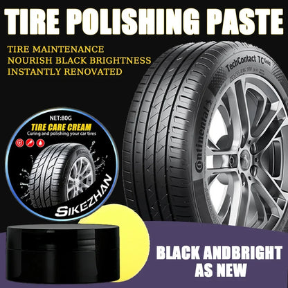 Black Tire Shine Polishing Wax