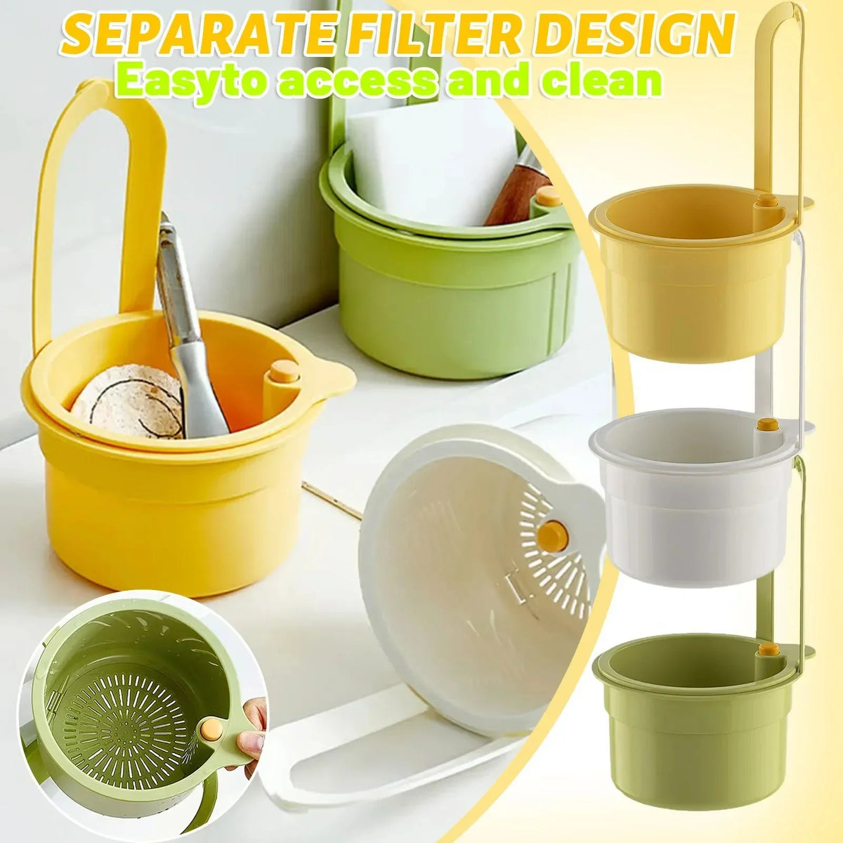 Tap Mounted Kitchen Sink Strainer Basket
