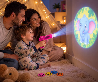 MagicBeam™ LED Cartoon Projection Gun – Kids’ Educational, Fun & Bedtime Toy