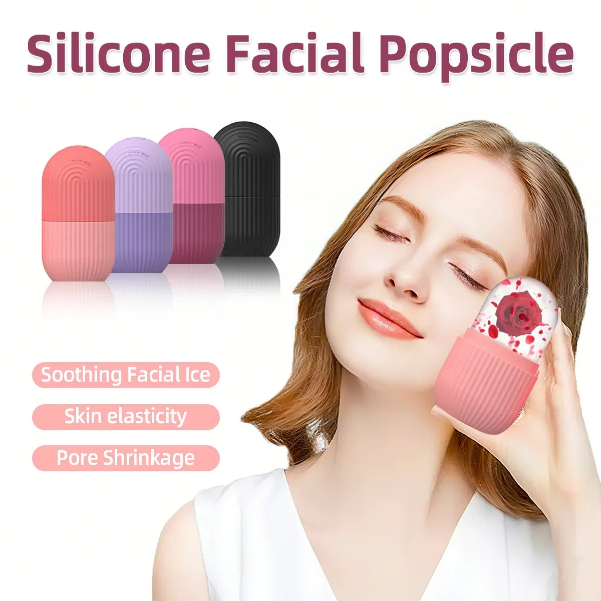 Skin Care Silicone Ice Roller Massager