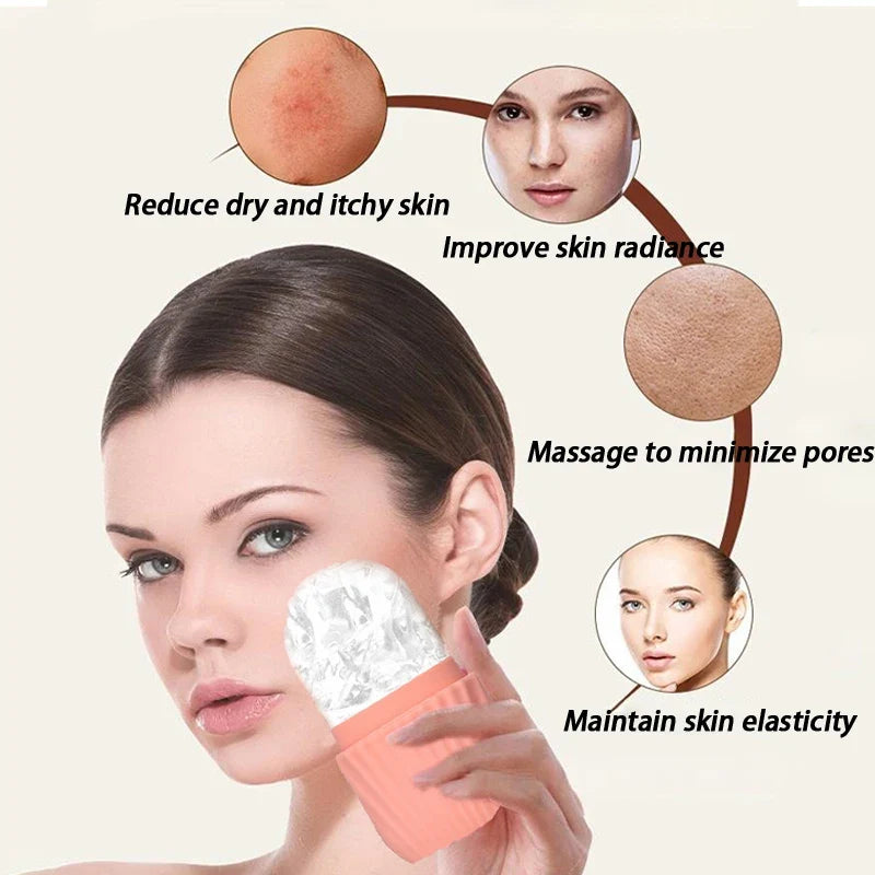 Skin Care Silicone Ice Roller Massager