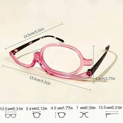 Magnifying Makeup Glasses Rotating Lens