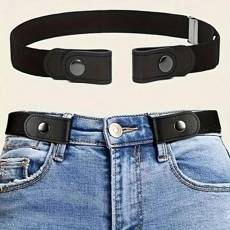 Adjustable Stretch Elastic Waist Band Belts Buckle-Free