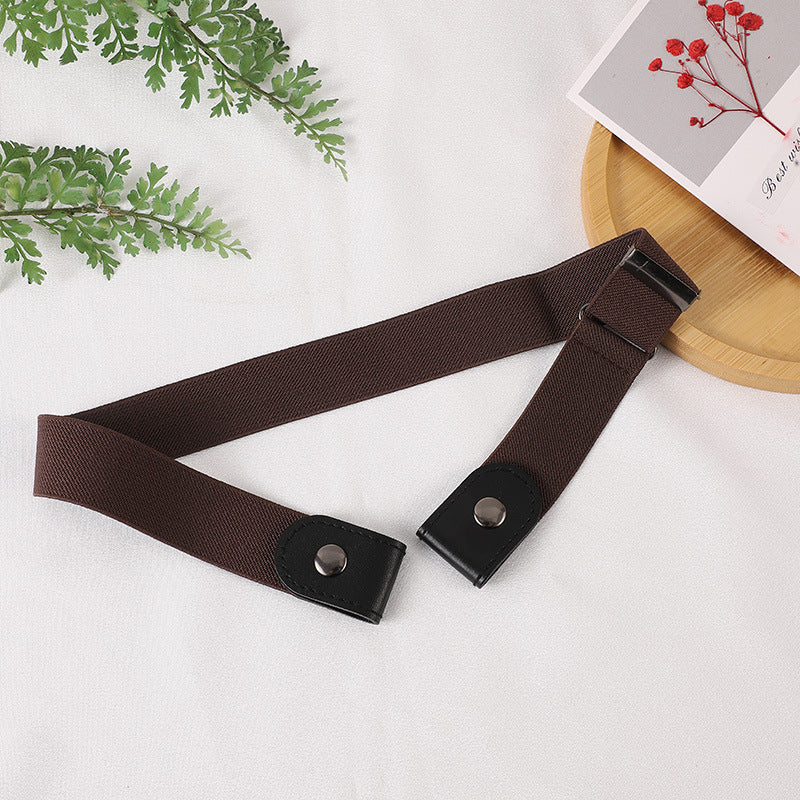 Adjustable Stretch Elastic Waist Band Belts Buckle-Free