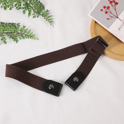 Adjustable Stretch Elastic Waist Band Belts Buckle-Free