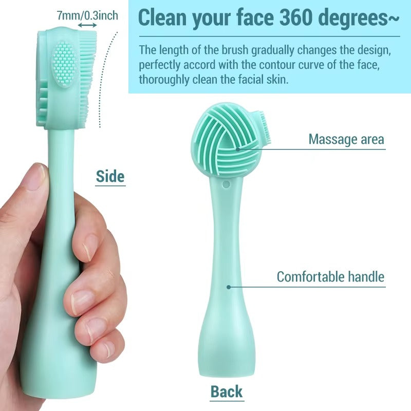 Double Sided Silicone Face Mask Soft Brush