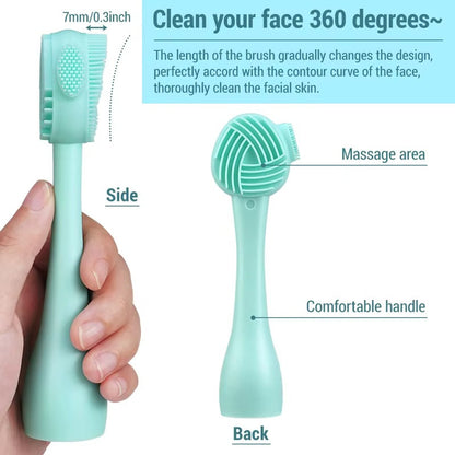 Double Sided Silicone Face Mask Soft Brush
