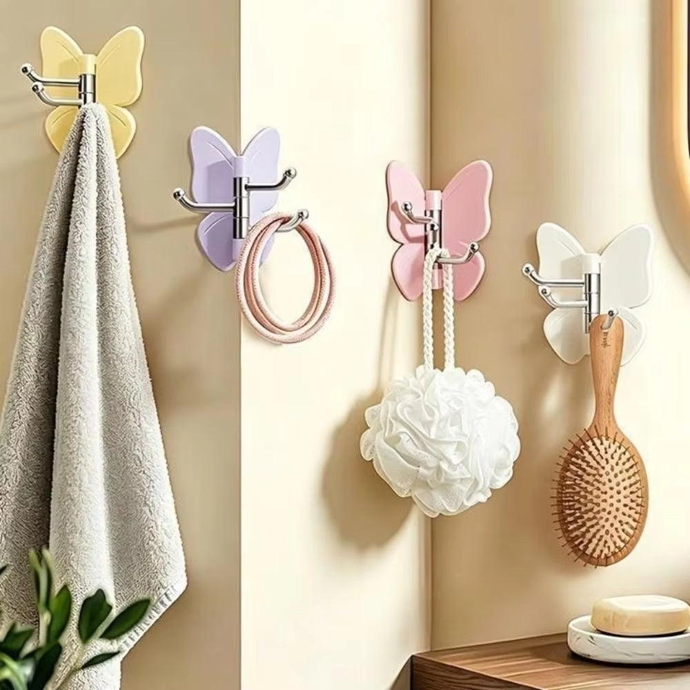 270° Rotating Butterfly Wall Hooks