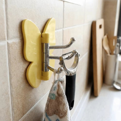 270° Rotating Butterfly Wall Hooks