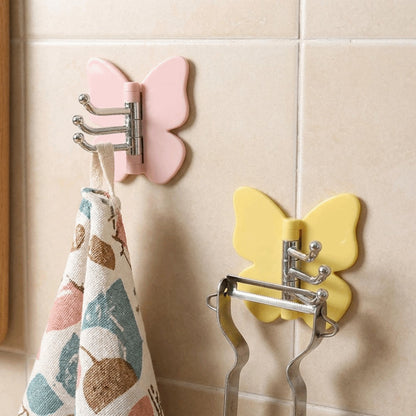 270° Rotating Butterfly Wall Hooks