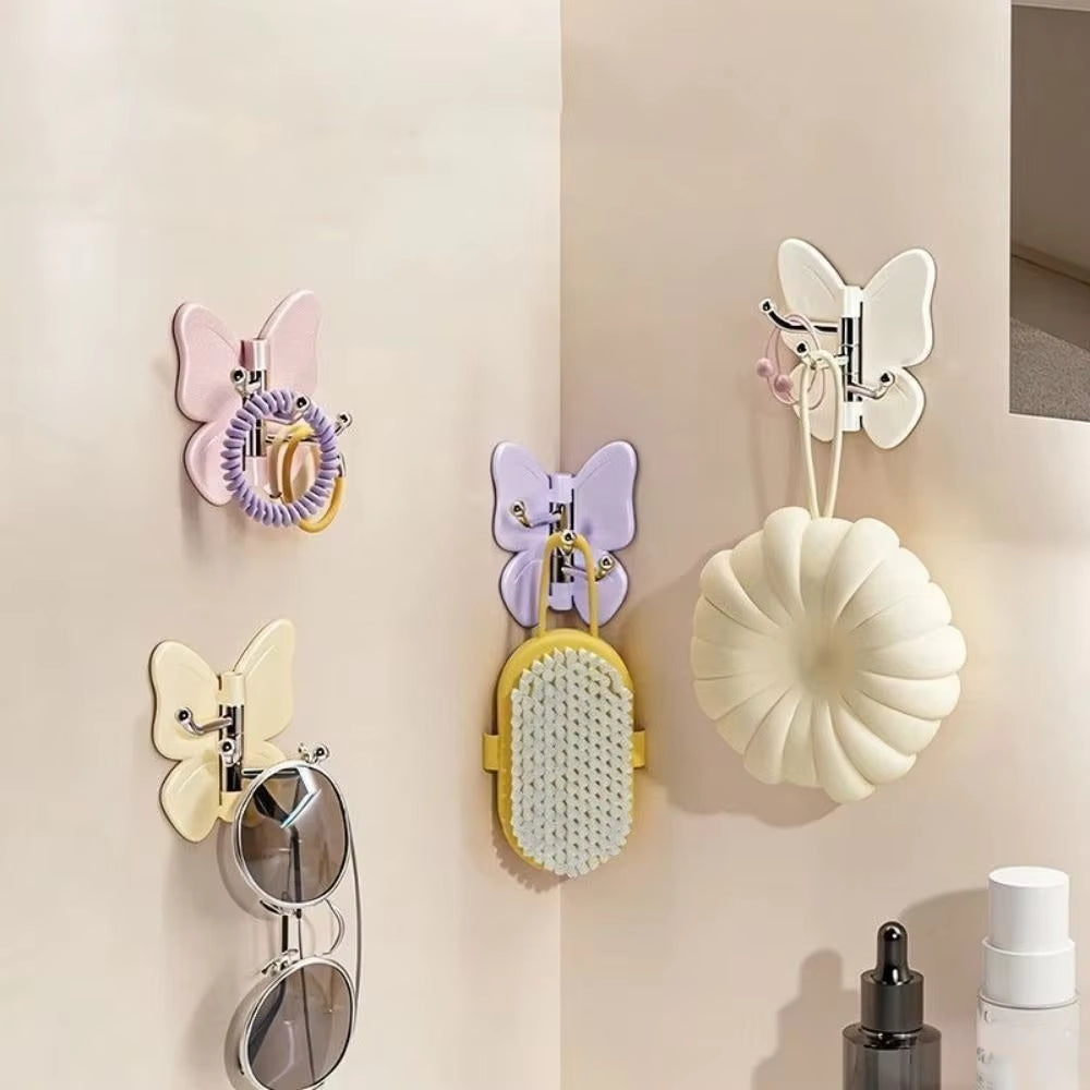 270° Rotating Butterfly Wall Hooks