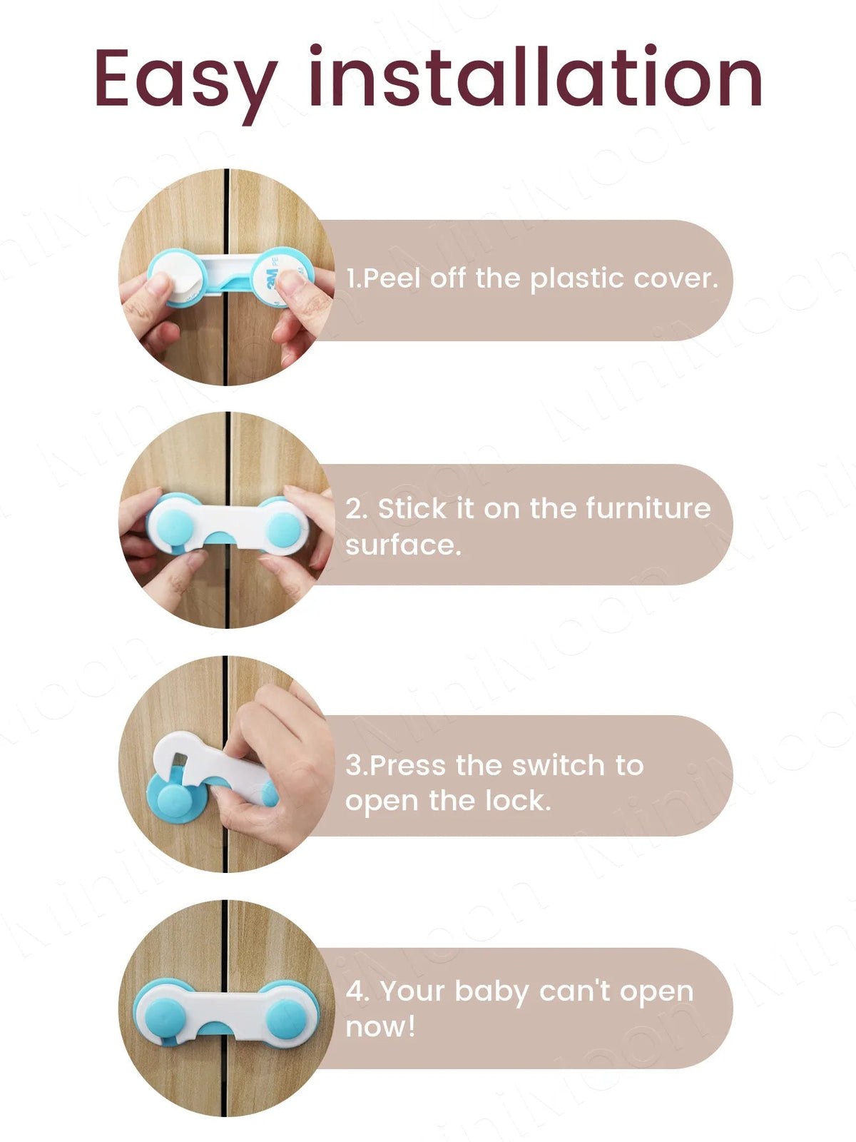 Multi Purposes Refrigerator Drawer Child Safety Lock