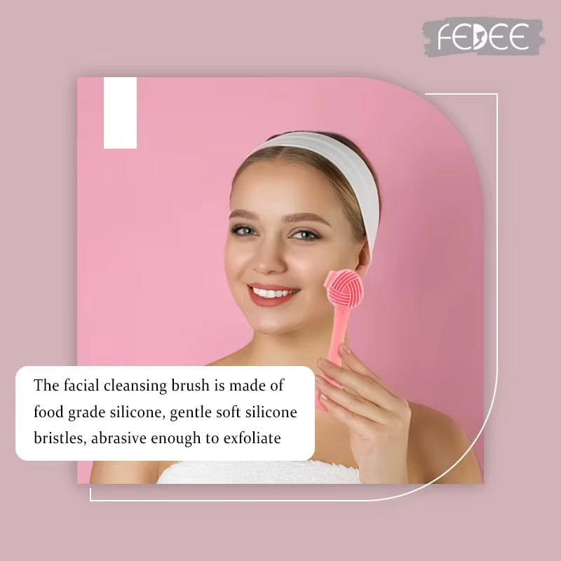 Double Sided Silicone Face Mask Soft Brush