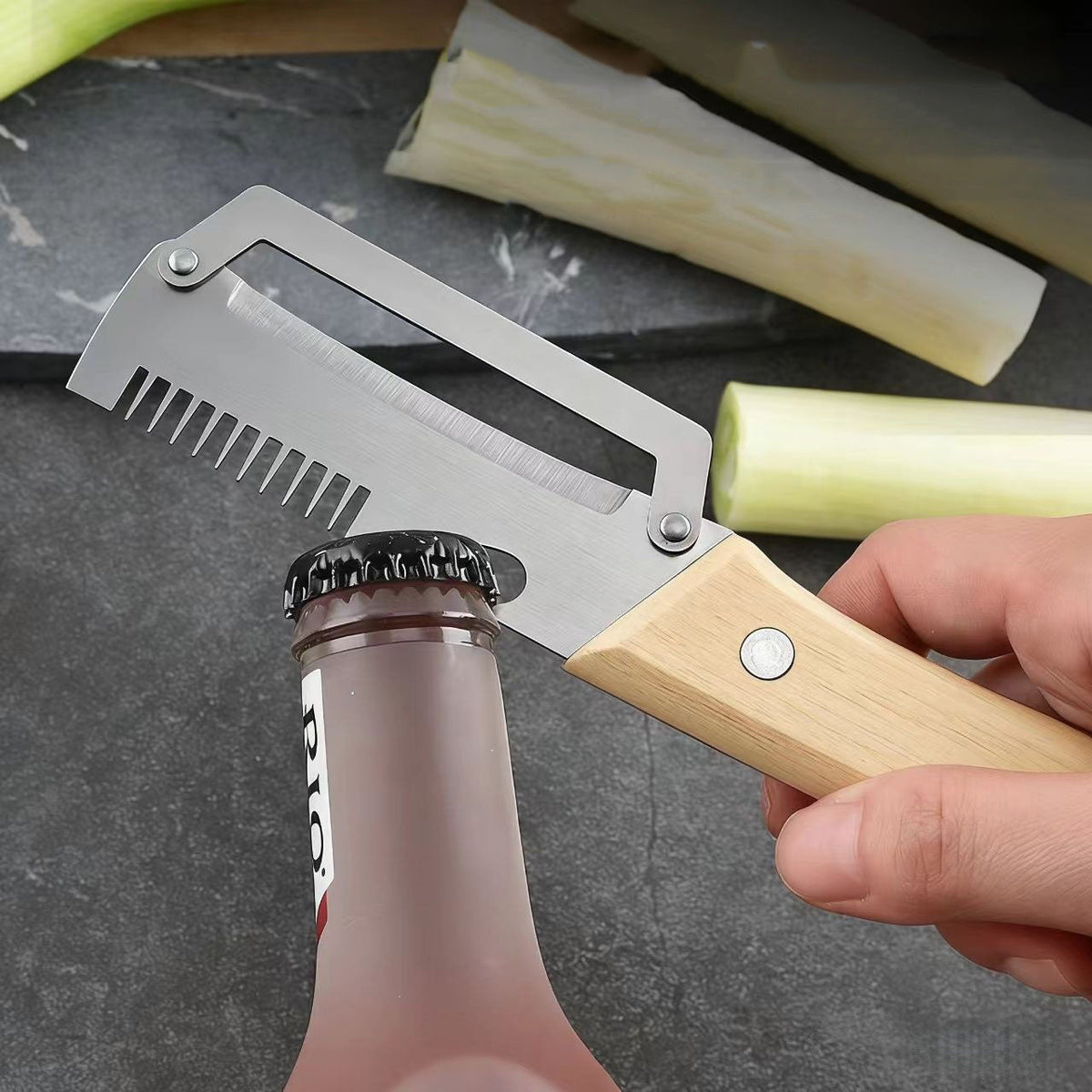 Multi-functional 3-in-1 Stainless Steel Vegetable Peeler