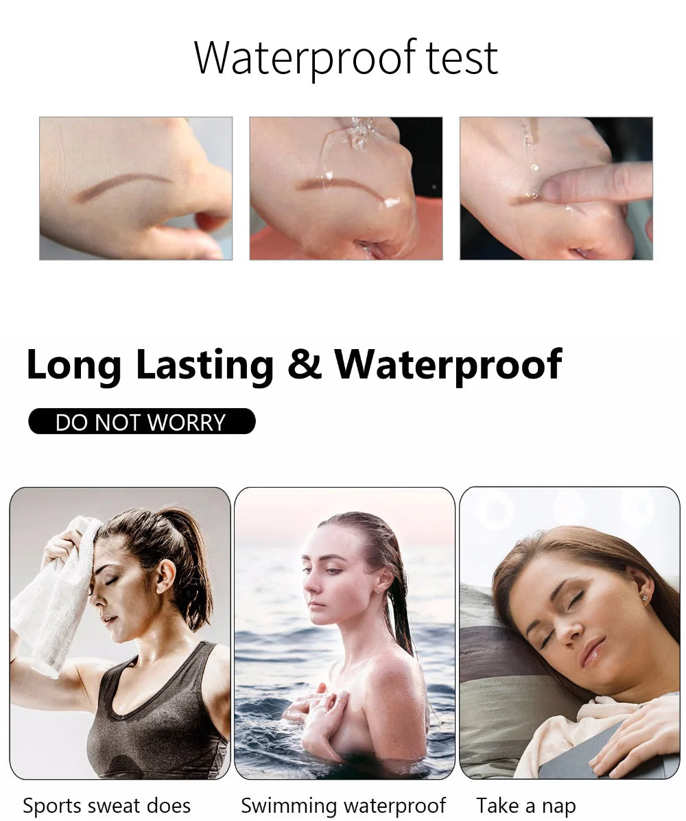 Premium Quality 4 Tip Waterproof Eyebrow Pen