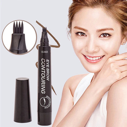 Premium Quality 4 Tip Waterproof Eyebrow Pen