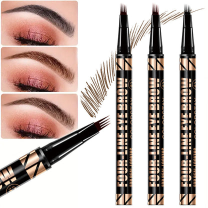 Premium Quality 4 Tip Waterproof Eyebrow Pen