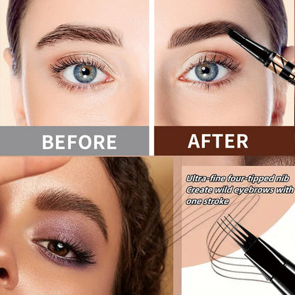 Premium Quality 4 Tip Waterproof Eyebrow Pen
