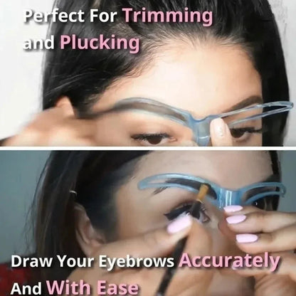 8 Pcs Different Shapes Reusable Eyebrow Stencils Kit