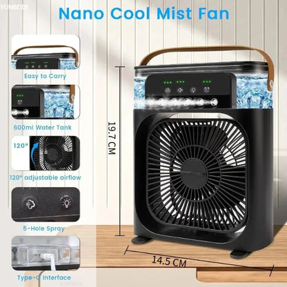 Rechargeable 5 in 1 Fan Air Conditioner