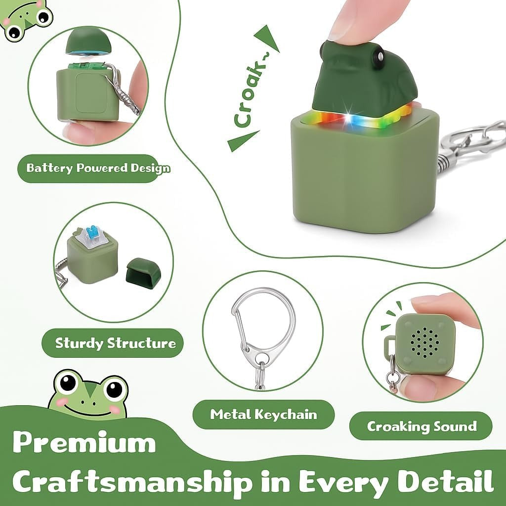 Frog Fidget Clicking Keychain 🐸