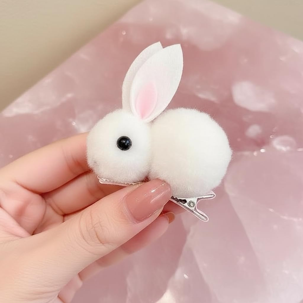 Cute Plush Rabbit Hair Clip