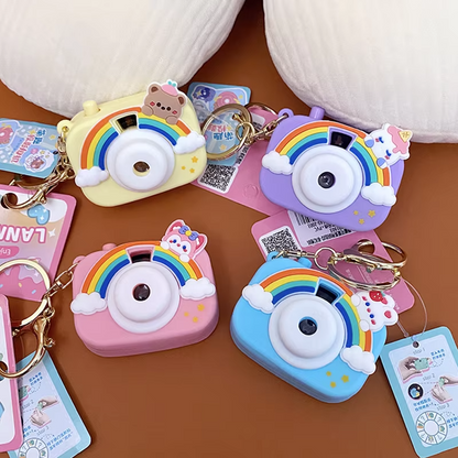 Cute Camera Projector Keychain