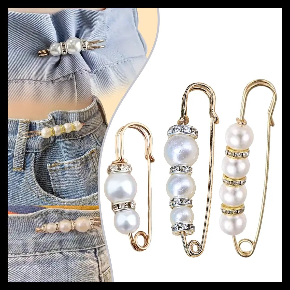 Elegant High-Grade Jewellery Waist Pin