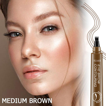 Premium Quality 4 Tip Waterproof Eyebrow Pen