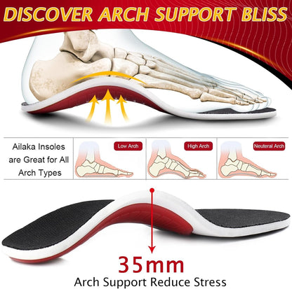 Anti Swelling High Arch Support Insoles